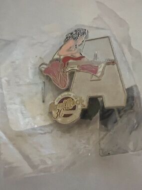 Collectable Hard Rock Cafe Eddie Van Halen 'A' Rocker 30th Anniversary Pin SLC